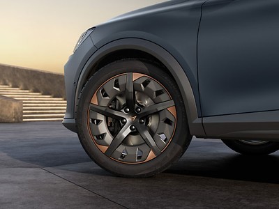 19''-Leichtmetallfelgen Aero in sportlichem Schwarz und Kupfer