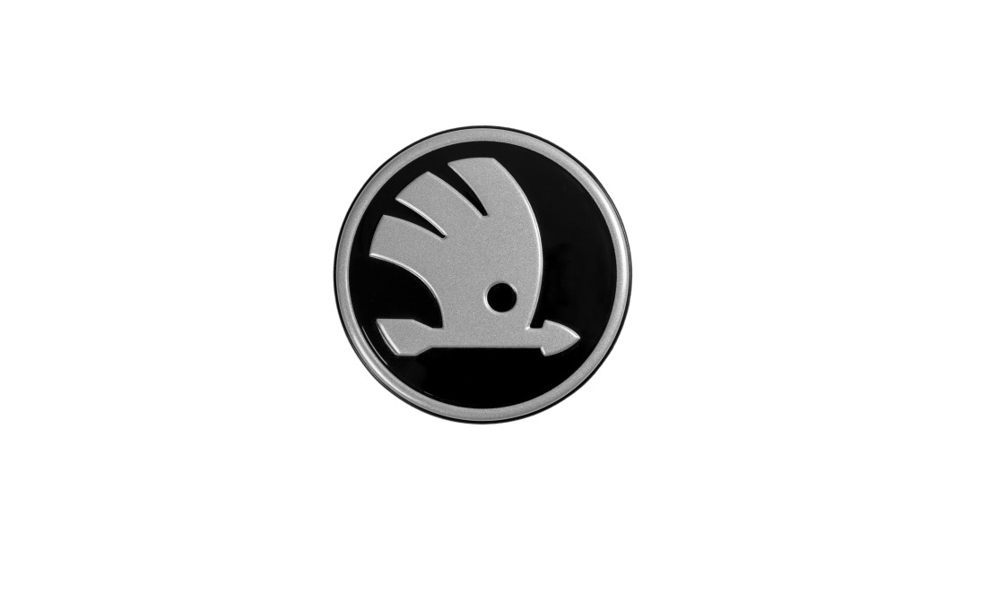 4er-Set Škoda Nabenkappen - Neues Logo ab 2025
