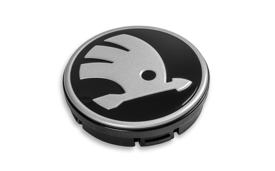 4er-Set Škoda Nabenkappen - Neues Logo ab 2025