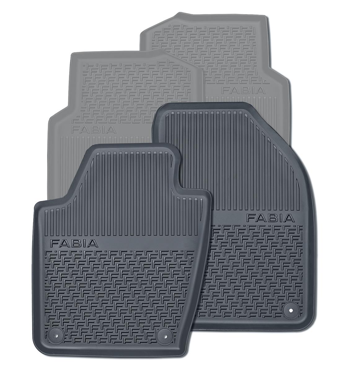 Gummifußmatten-Set vorne Fabia III