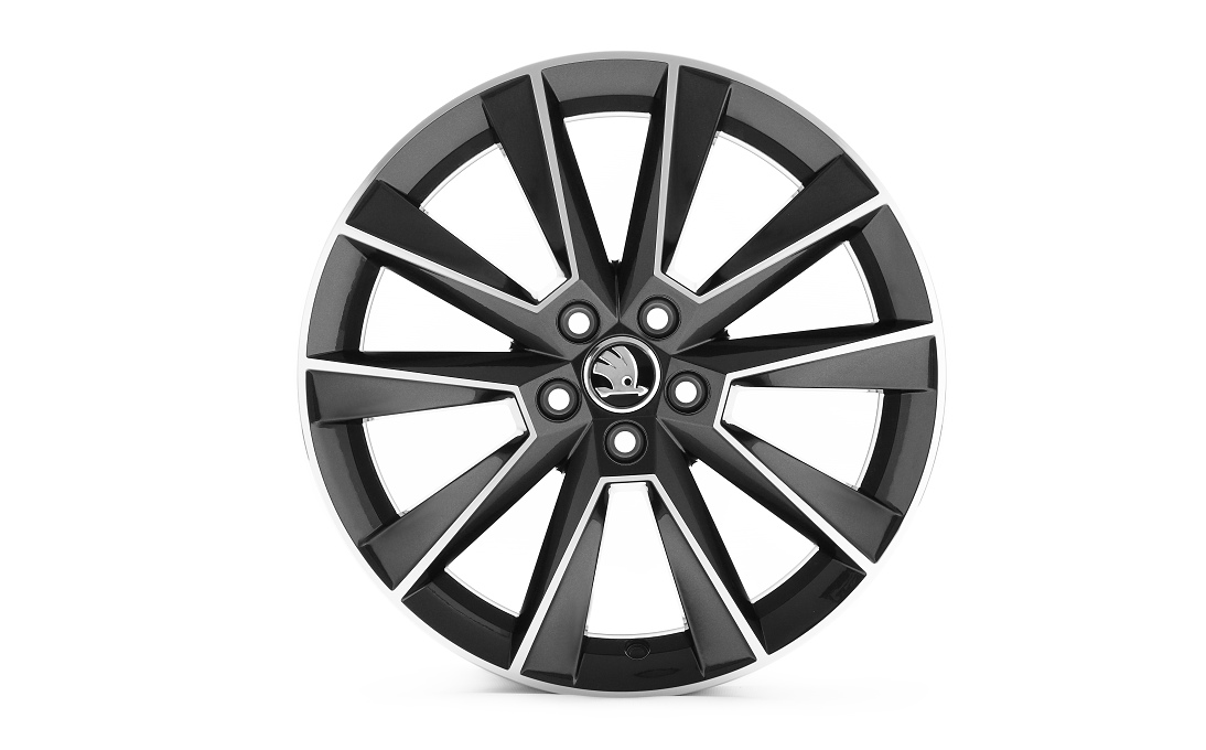 Leichtmetallfelge "Savio" 7,0J x 17" ET46 schwarz-silber
