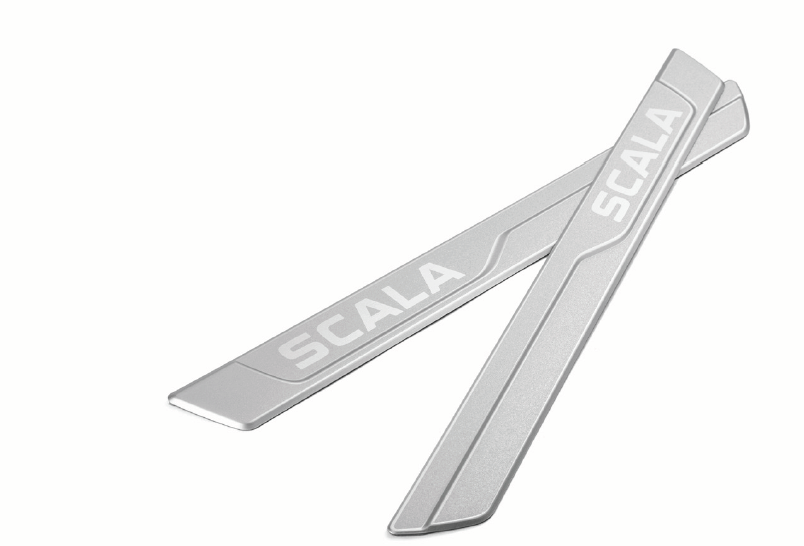Einstiegsleistensatz Alu und Schriftzug "Scala"