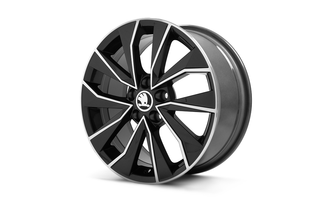Leichtmetallfelge Italia 7,0Jx16" ET46 in schwarz-silber