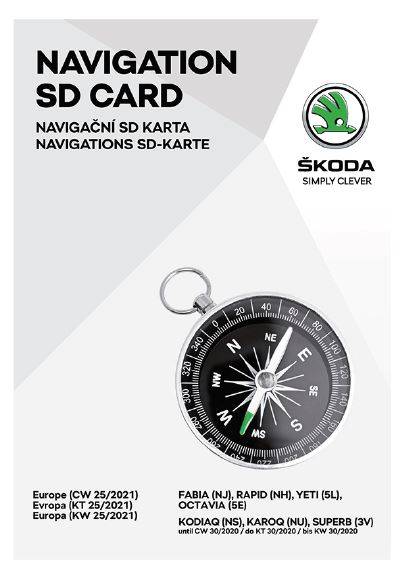 Navigations-SD-Karte 32 GB Europa KW25/21