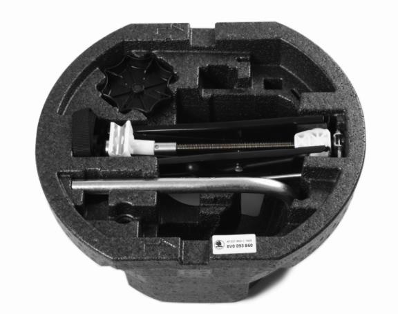 Einbauset für Reserverad Scala (ohne optionales Soundsystem)