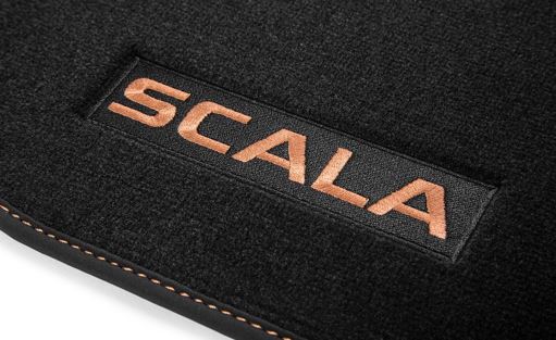 Textilfußmatten-Set Premium Scala Kupfer