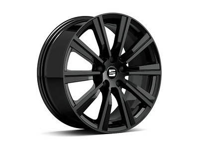 Leichtmetallfelge 18", Cup-Racer-Stil, schwarz