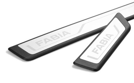 Dekorative Einstiegsleisten Edelstahl "Fabia"