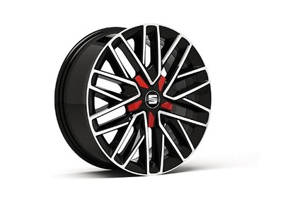 Radkappen mit Sterndesign, Desire Rot