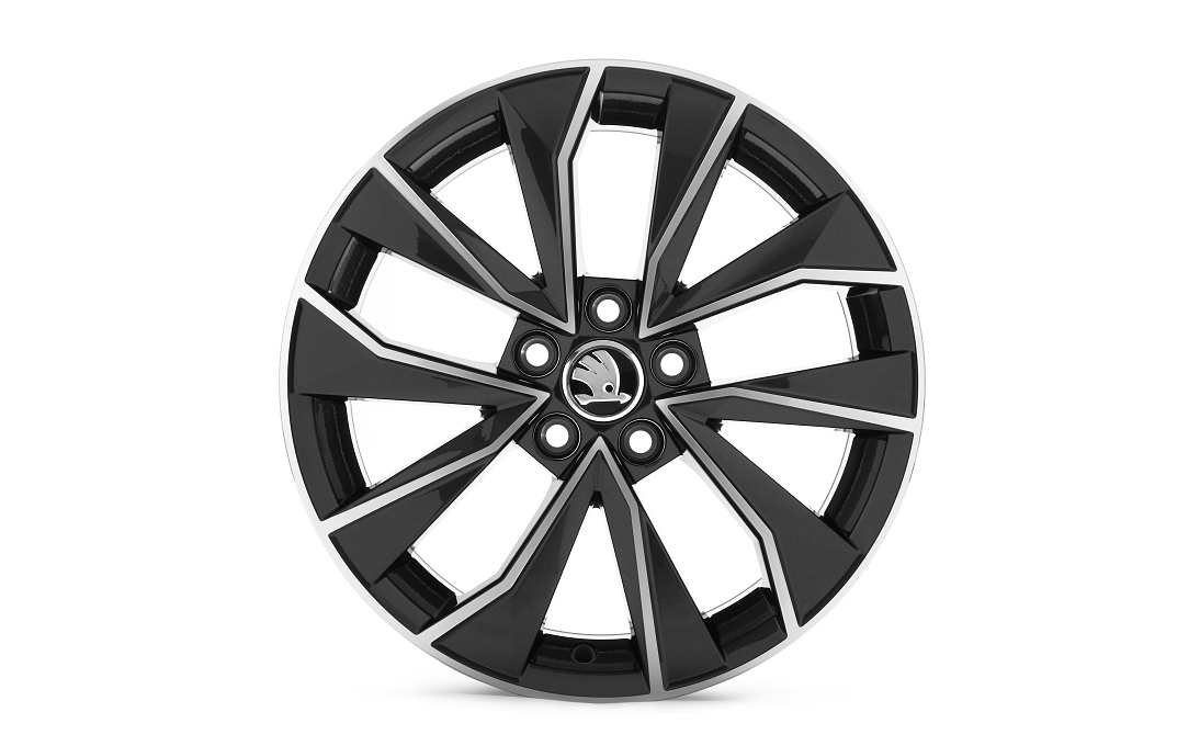 Leichtmetallfelge Italia 7,0Jx16" ET46 in schwarz-silber